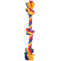 Игрушка для собак Канат ф16, 3 узла, 35-37 см, Зооник