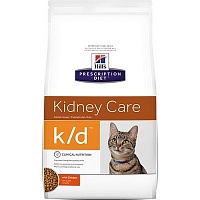Корм для кошек "Лечение почек, сердца и нижнего отдела мочевыводящих путей", Hill's (Хиллс) Prescription Diet K/D Feline with Chicken