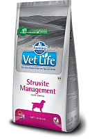 Сухой корм для собак для лечения уролитов в нижних отделах мочевыводящих путей, Farmina Vet Life Dog Struvite Management