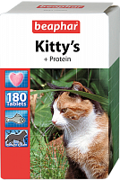 Кормовая добавка  для  кошек с протеином Kitty's + Protein (180 таб.), Beaphar