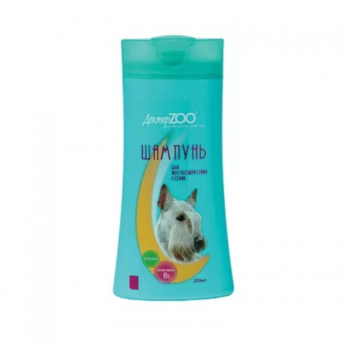 Шампунь для жесткошерстных собак с кератином и витамином B5, ДокторZoo