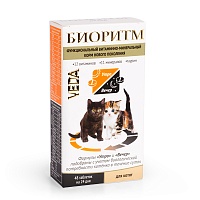 Витаминно-минеральный комплекс для котят Биоритм (48 таб.), Veda