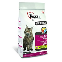 Сухой корм 1st Choice (Фёст Чойс) беззерновой для стерилизованных взрослых кошек с Курицей (Sterilized)