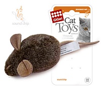 Игрушка для кошек Мышка со звуковым чипом издает звуки при касании (15 см) Series Cat Toys, Gigwi