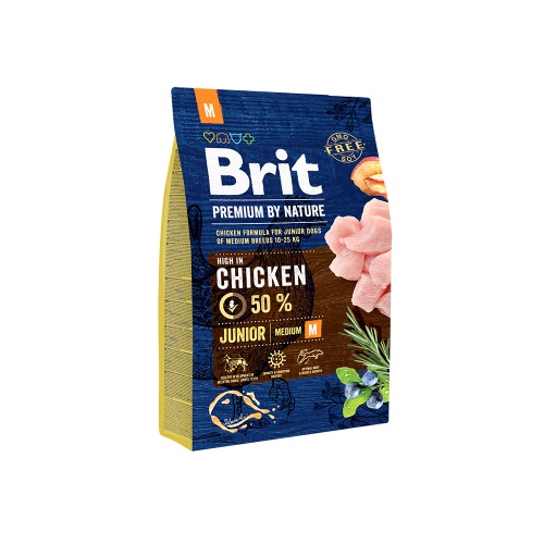 Сухой корм для щенков собак средних пород, Brit Premium by Nature Junior M фото 2
