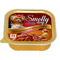 Консервы для собак говядина ассорти в желе, Smolly Dog