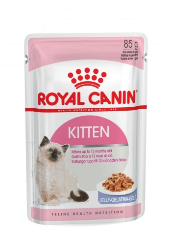 Паучи кусочки в желе для котят: 4-12 мес., Royal Canin Kitten Instinctive