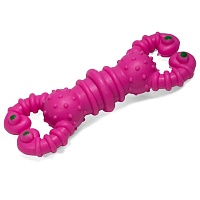 Игрушка для собак из цельнолитой резины, "Гантель-скорпион", 12,5 см, Triol