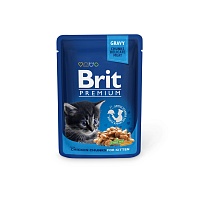 Пауч для котят Курица, Brit Premium Chicken Chunks for Kitten
