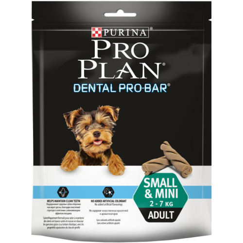 Лакомство для здоровых, крепких зубов для мелких и миниатюрных пород, Purina Pro Plan Dental ProBar Small&Mini