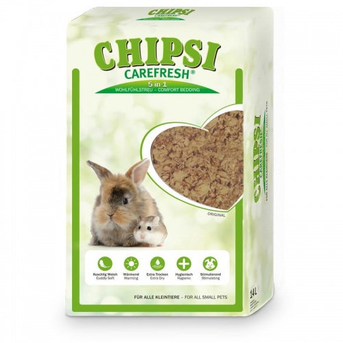 Бумажный наполнитель/подстилка Chipsi CareFresh Original для мелких домашних животных
