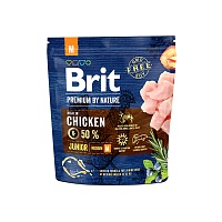 Сухой корм для щенков собак средних пород, Brit Premium by Nature Junior M