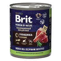 Консервы для собак Говядина и сердце, Brit Premium By Nature Beef & Hearт