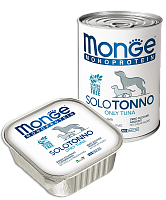 Консервы для собак паштет из тунца, Monge Dog Monoprotein Solo