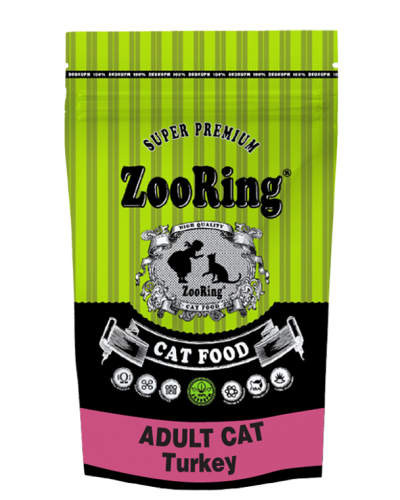 Корм для взрослых кошек, Индейка, ZooRing Turkey Adult Cat фото 2