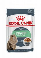 Паучи кусочки в соусе для кошек старше 1 года, чувствительное пищеварение, Royal Canin Digest Sensitive