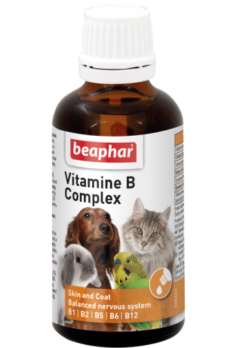 Жидкая кормовая добавка  для всех домашних животных и птиц Vitamine B Complex, Beaphar