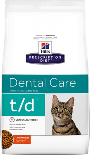 Корм для кошек при заболеваниях полости рта, Hill's (Хиллс) Prescription Diet T/D Feline Dental Care