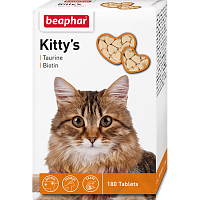 Кормовая добавка для кошек с биотином и таурином Kitty's + Taurine-Biotine (180 таб.), Beaphar