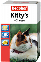 Кормовая добавка для кошек Kitty's + Cheese (180 таб.), Beaphar