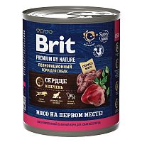 Консервы для собак Сердце и печень, Brit Premium By Nature Heart & Liver