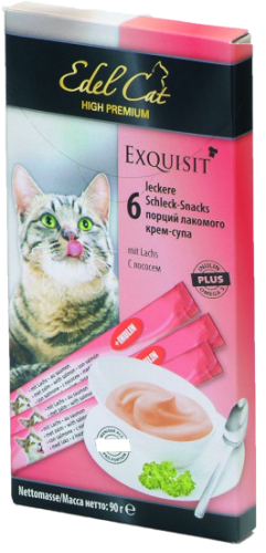 Лакомство для кошек всех пород и возрастов - Крем-суп с лососем, Edel Cat