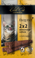 Лакомство для кошек с 8 месяцев - Мини-колбаски Утка с сыром, Edel Cat