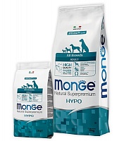 Сухой корм для собак гипоаллергенный лосось с тунцом, Monge Speciality Line All Breeds Adult Hypoallergenic Salmone & Tuna