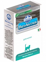 Биологическая добавка с кислотами Омега-3 для котят , Farmina Вит-Актив