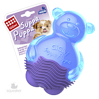 Игрушка для щенков Мишка с пищалкой (10 см) Series Suppa Puppa, Gigwi