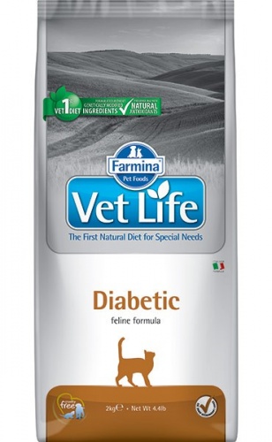 Сухой корм для кошек при сахарном диабете, Farmina Vet Life Diabetic
