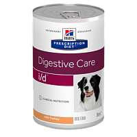 Вет. консервы I/D для собак лечение заболеваний ЖКТ с Индейкой, Hill's (Хиллс) Prescription Diet Canine I/D Digestive Care With Turkey