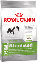 Сухой корм для стерилизованных собак миниатюрных пород с 10 месяцев, Royal Canin X-Small Sterilised