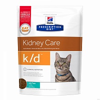 Корм для кошек "Лечение почек, сердца и нижнего отдела мочевыводящих путей", Hill's (Хиллс) Prescription Diet K/D Feline with Tuna