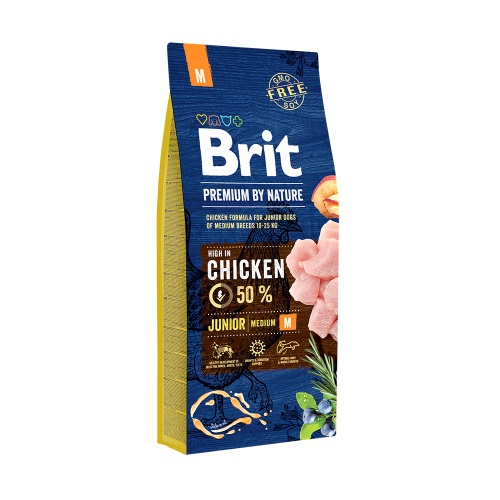 Сухой корм для щенков собак средних пород, Brit Premium by Nature Junior M фото 3