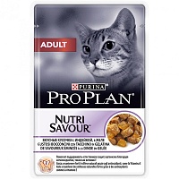 Консервы для взрослых кошек, кусочки с Индейкой в желе, Purina Pro Plan Adult