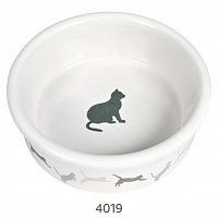 Миска керамическая для кошек с рисунком "Кошка", Trixie