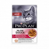 Консервы для взрослых кошек, кусочки с Уткой в соусе, Purina Pro Plan Adult