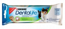Лакомство для собак средних пород, для чистки зубов, Purina DentaLife 