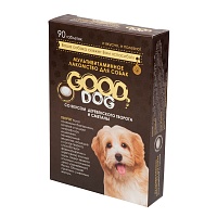 Мультивитаминное лакомство для собак творог деревенский со сметаной (90 таб.), Good Dog