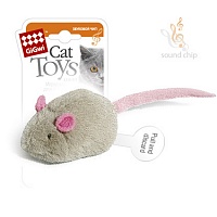 Игрушка для кошек Мышка со звуковым чипом издает звуки при касании (6 см) Series Cat Toys, Gigwi