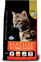 Сухой корм для кастрированных котов и стерилизованных кошек, Farmina Matisse Neutered Salmon