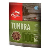 Сублимированное лакомство Orijen Tundra с оленем, лосем, перепелом и форелью для собак всех пород