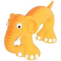 Игрушка для собак латексная, Оранжевая, "Слон", 22 см, Zolux