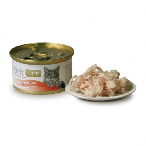 Консервы для кошек Brit Premium By Nature с мясом курицы и сыром фото 2