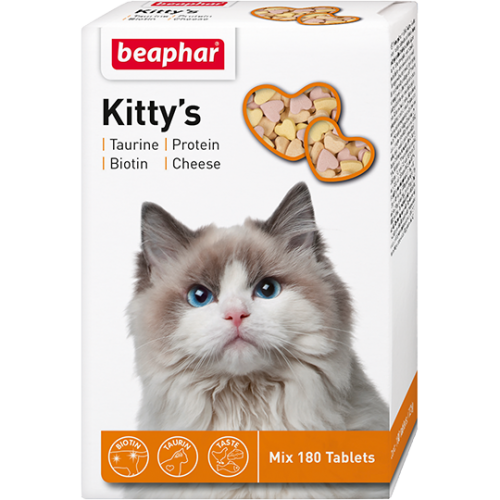 Кормовая добавка  для кошек и котят старше 6 недель Kitty's Mix (180 таб.), Beaphar