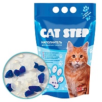 Силикагелевый наполнитель для кошачьих туалетов Cat Step