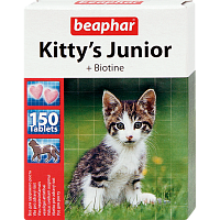 Кормовая добавка  для котят Kitty's Junior с биотином (150 таб.), Beaphar