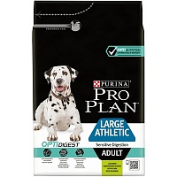 Сухой корм для собак крупных пород с атлетическим телосложением с чувствительным пищеварением, ягнёнок, Purina Pro Plan Large Athletic Adult Sensitive Digestion 