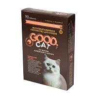 Мультивитаминное лакомство для кошек со вкусом норвежского лосося (90 таб.), Good Cat